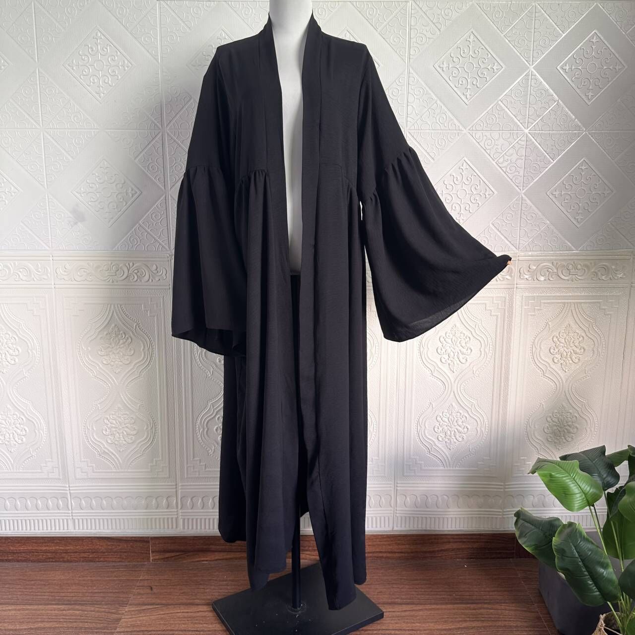 Dubai Middle East ladies Cardigan robe solid color loose
