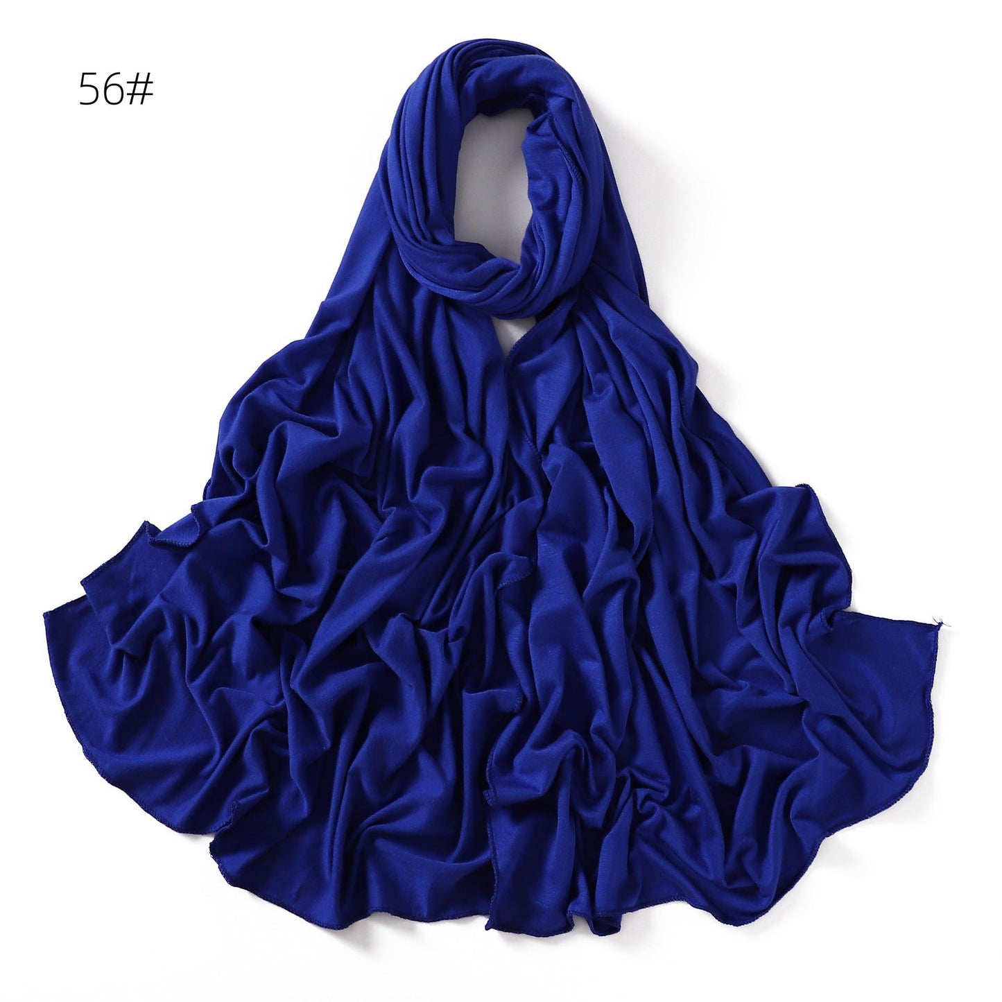 TJ585#Color modal scarf soft breathable monochrome mercerized cotton scarf scarf women's bag headscarf