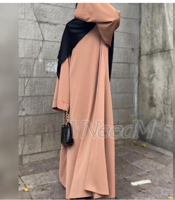 MS013#Muslim abaya loose fit nidah robe (Nidah)