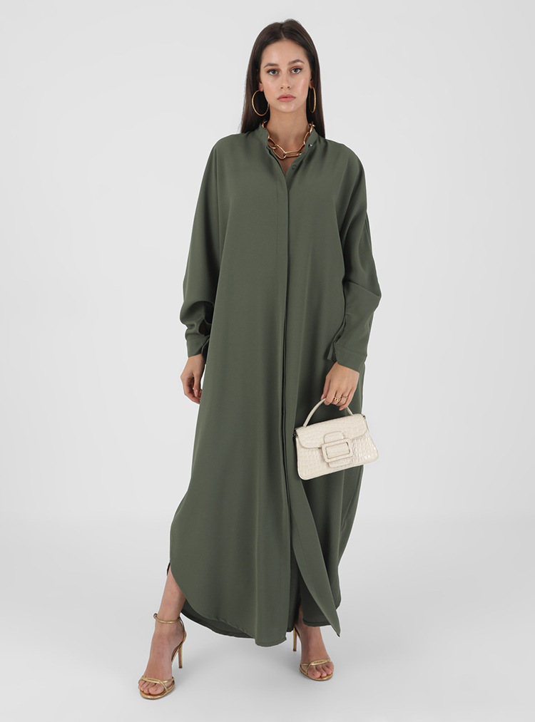 MS369#muslim fashion bat-sleeved abaya robes