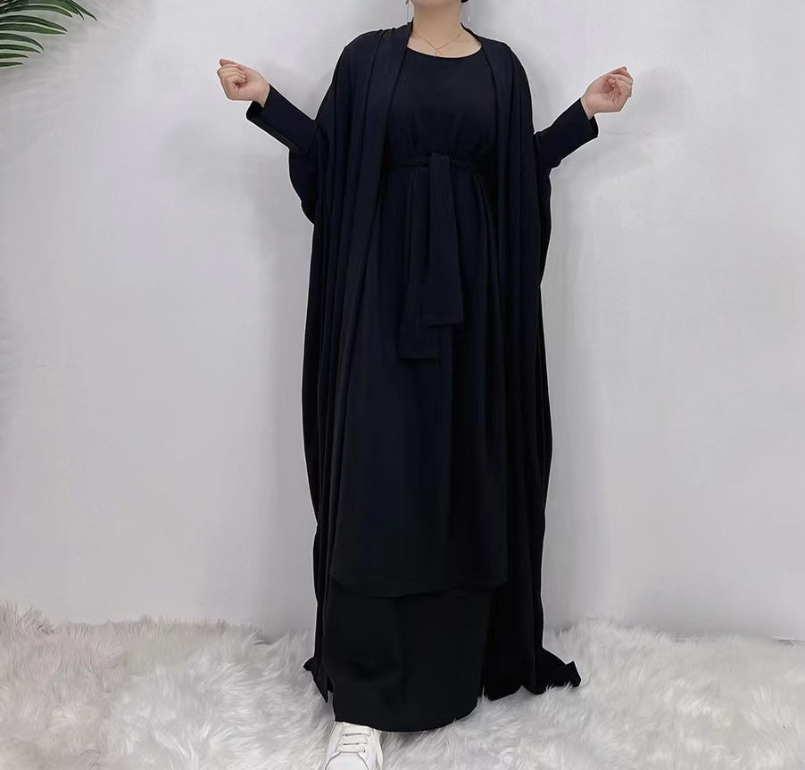 MS295#Muslim fashion women's solid color suit