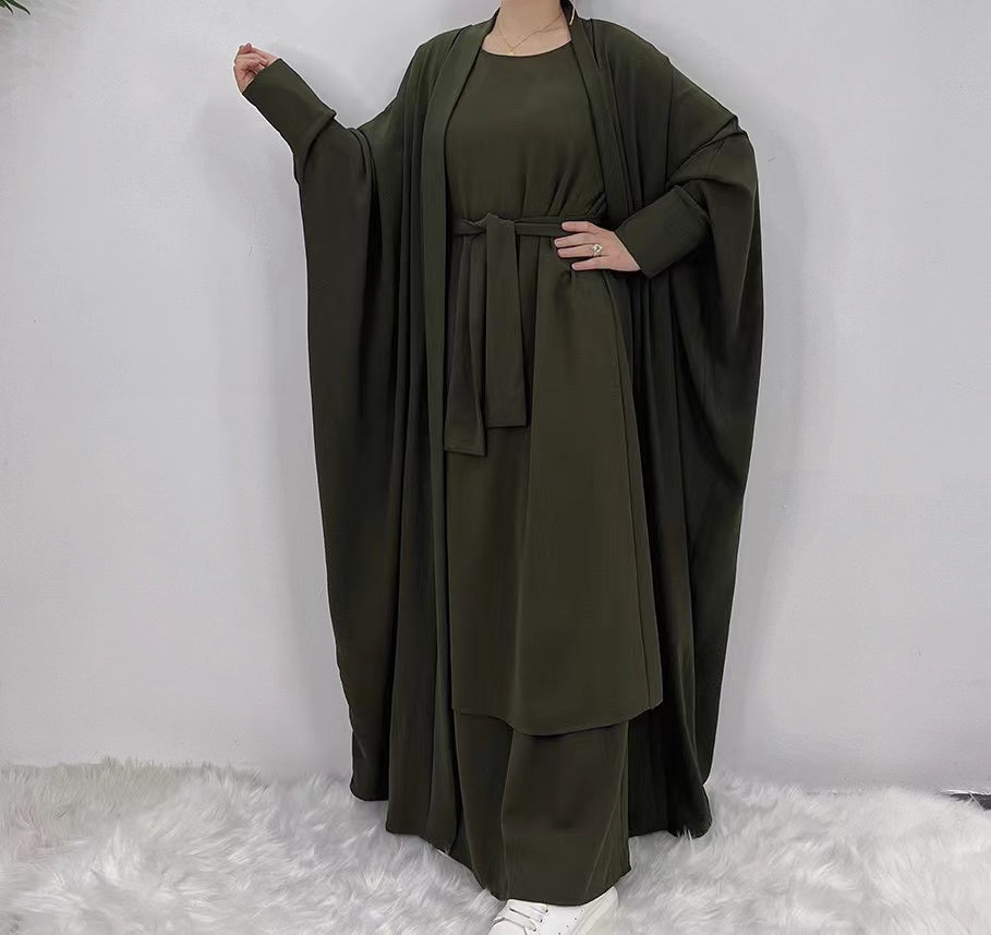 MS295#Muslim fashion women's solid color suit