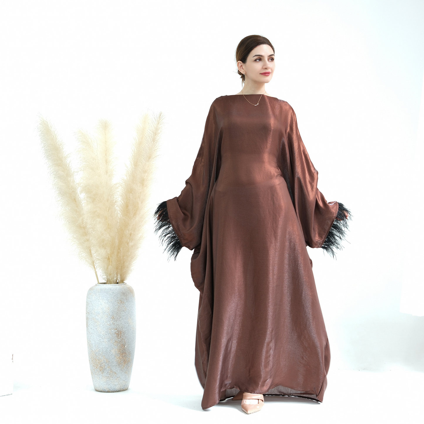 MS347#Dolman sleeve robe abaya Spring/Summer Party