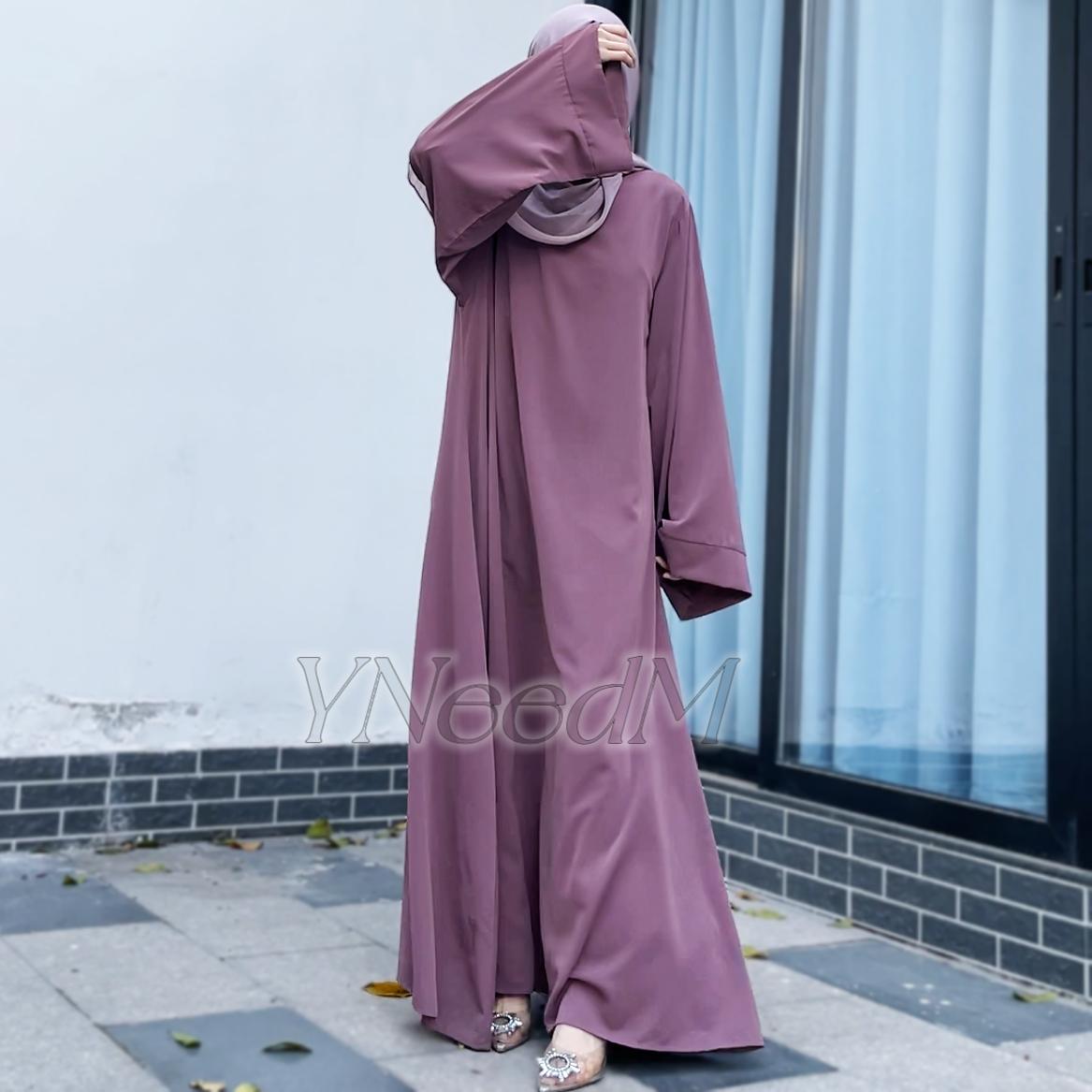 MS013#Muslim abaya loose fit nidah robe (Nidah)