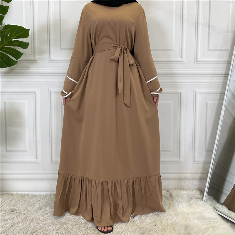 (CR002)MS025-MS044Single Piece Closed Abaya Pullover Robe Collection