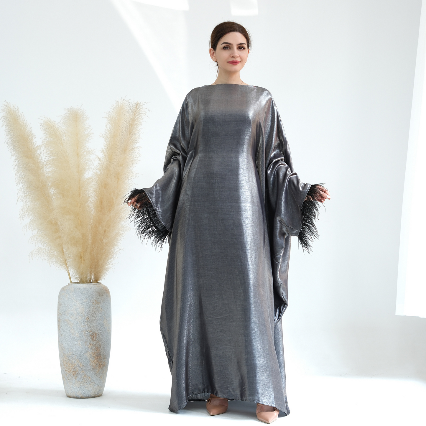 MS347#Dolman sleeve robe abaya Spring/Summer Party