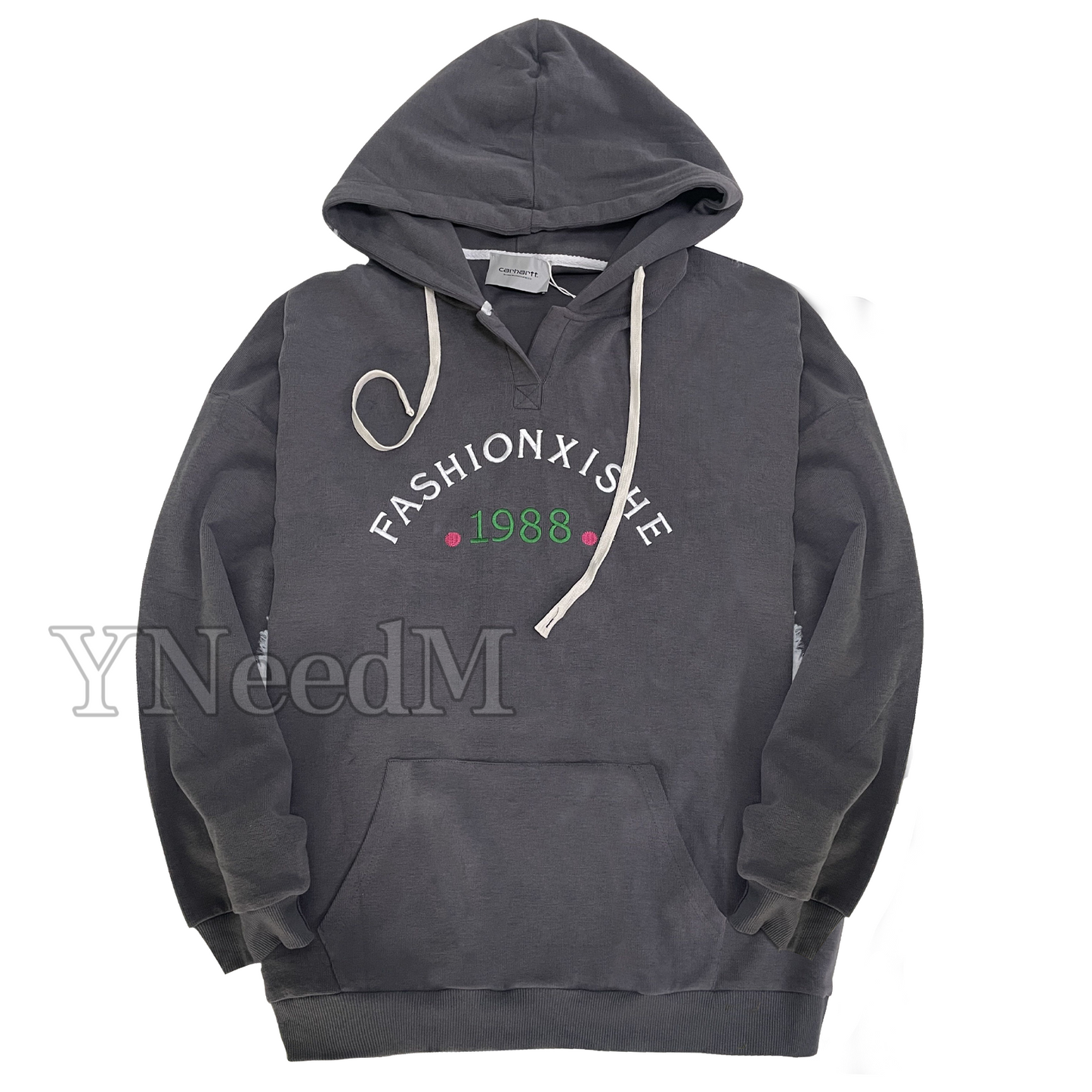 HD001#Fashion Loose Letter Embroidered Hoodie Set