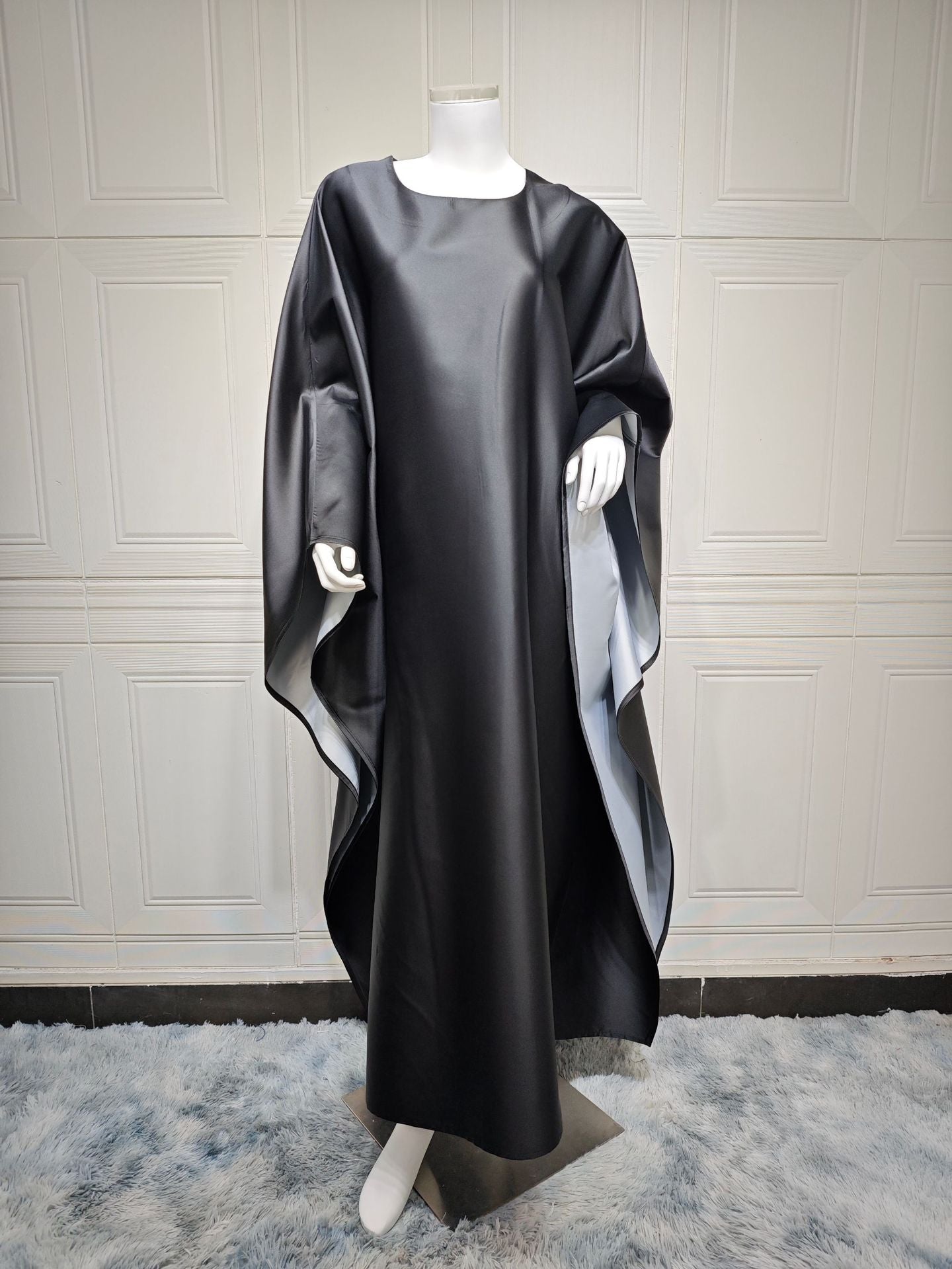 MS582#Robe stitching color matching new fashion abaya