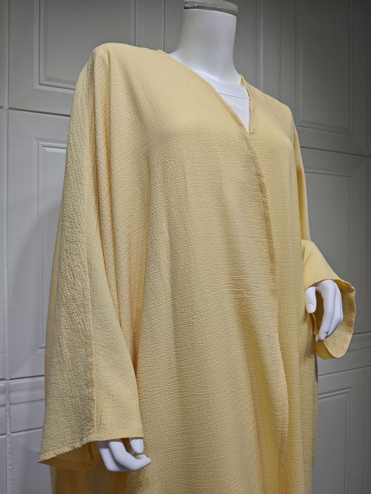 MS572# Middle East Fashion European Muslim Dubai Solid Color Bat Sleeve Abaya Cardigan