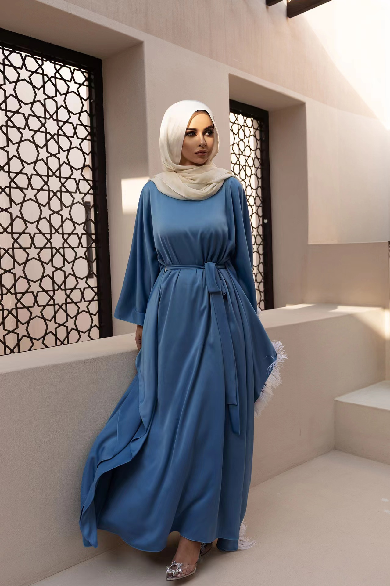 (CR008)MS238-MS299Single Piece Closed Abaya Pullover Robe Collection