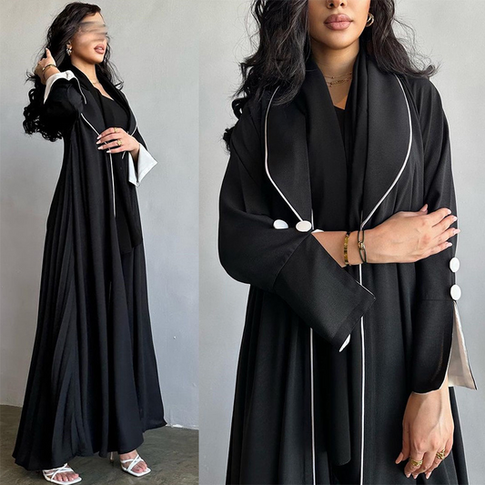 MS328#Abaya women's cardigan elegant robe  (NO inner dress)