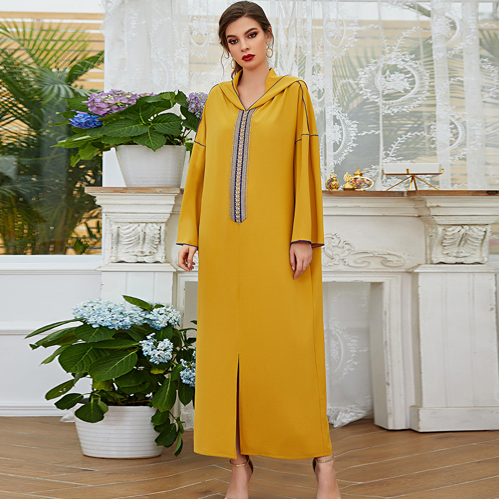 (CR003)MS063-MS083Single Piece Closed Abaya Pullover Robe Collection