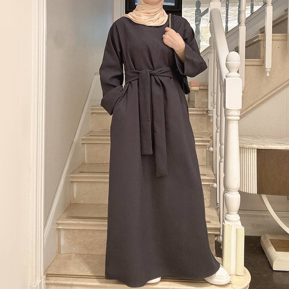 (CR008)MS238-MS299Single Piece Closed Abaya Pullover Robe Collection