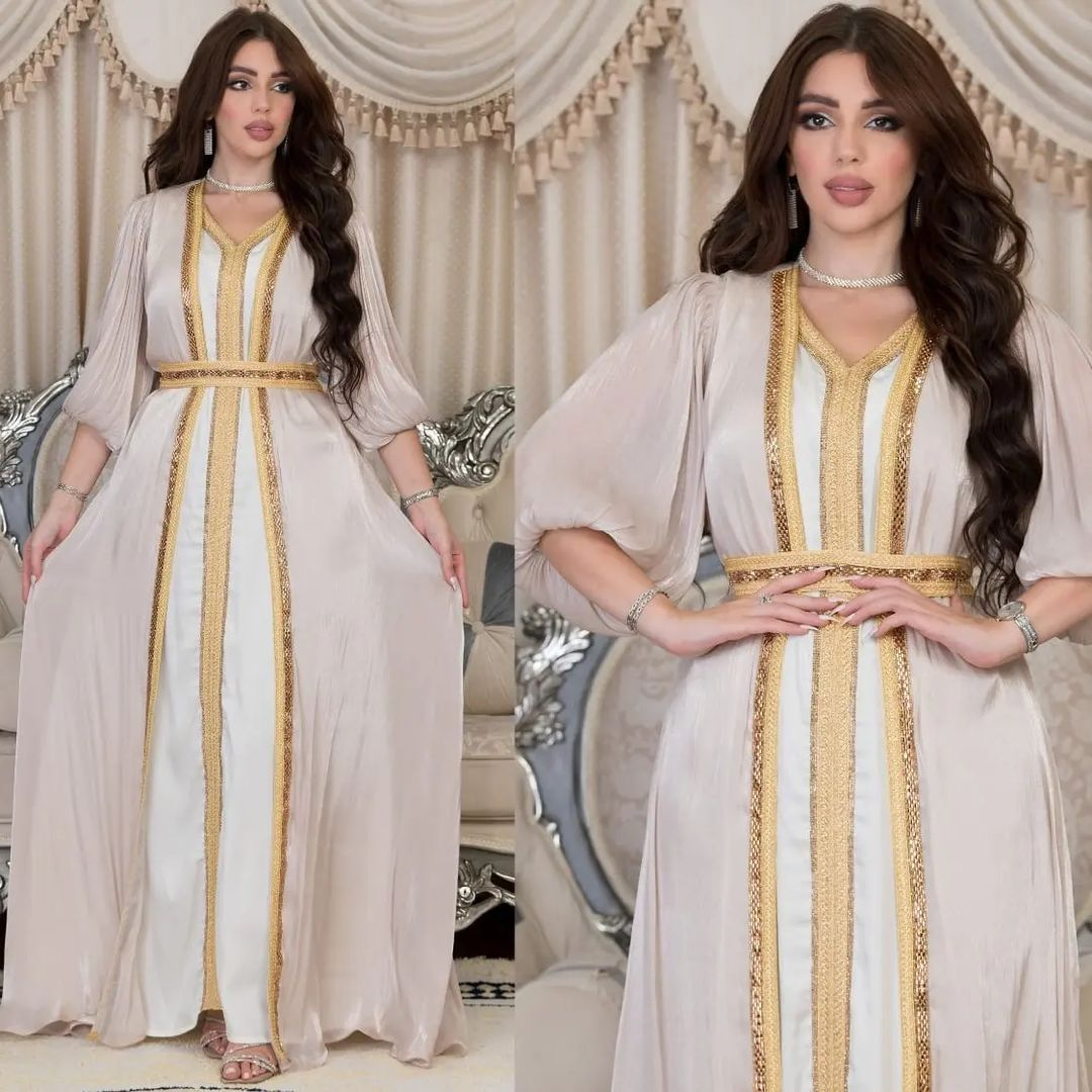 MS310#YNeedM Muslim Women Abaya Dress Three Piece Islamic Prayer Middle Eastern Arab Robe