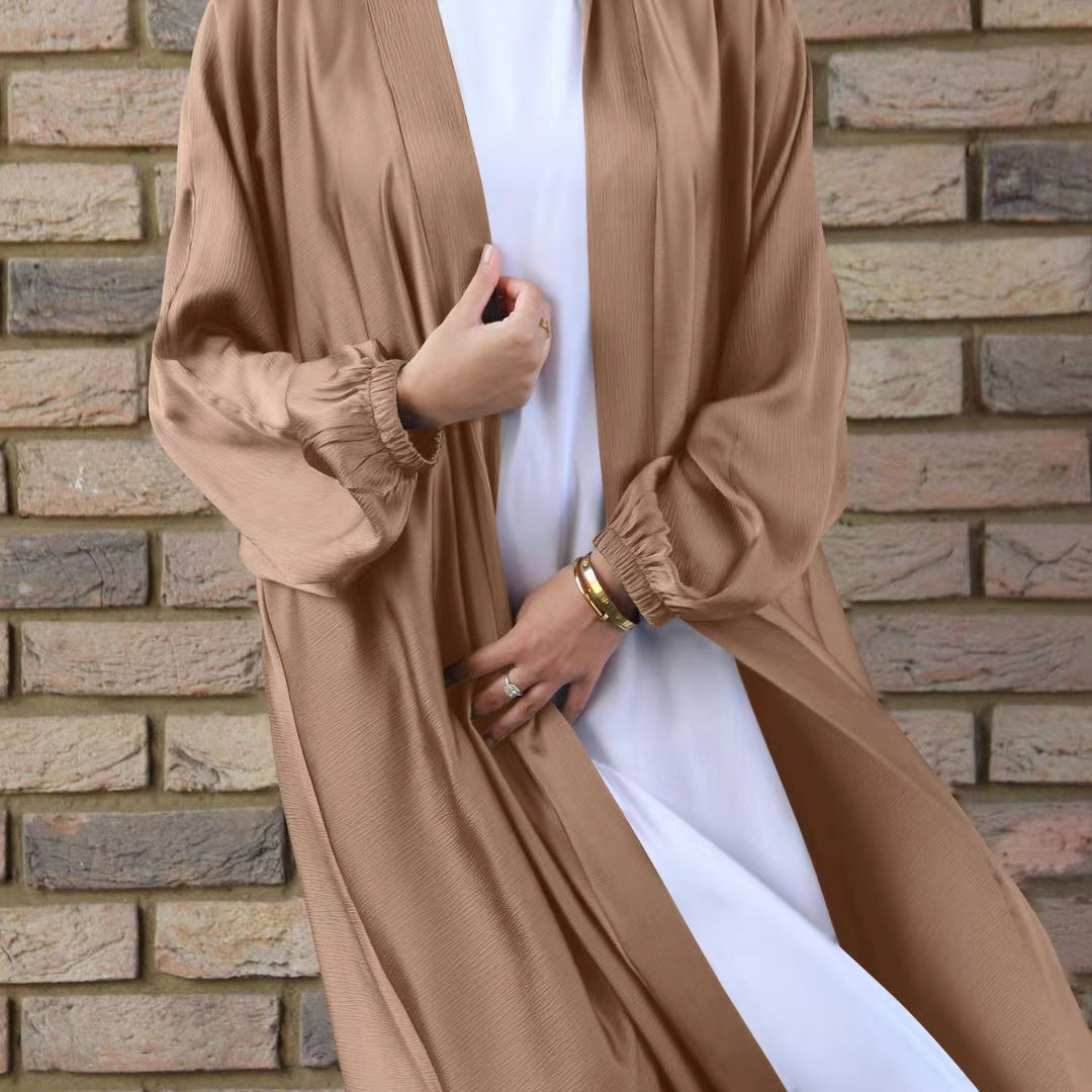 MS038#New solid color women's Robe