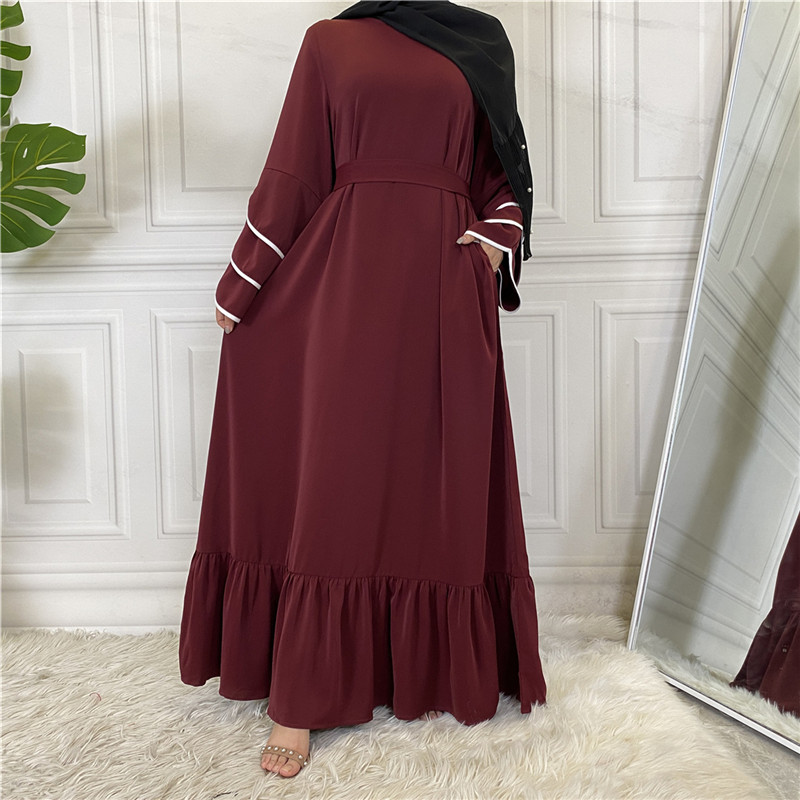 (CR002)MS025-MS044Single Piece Closed Abaya Pullover Robe Collection