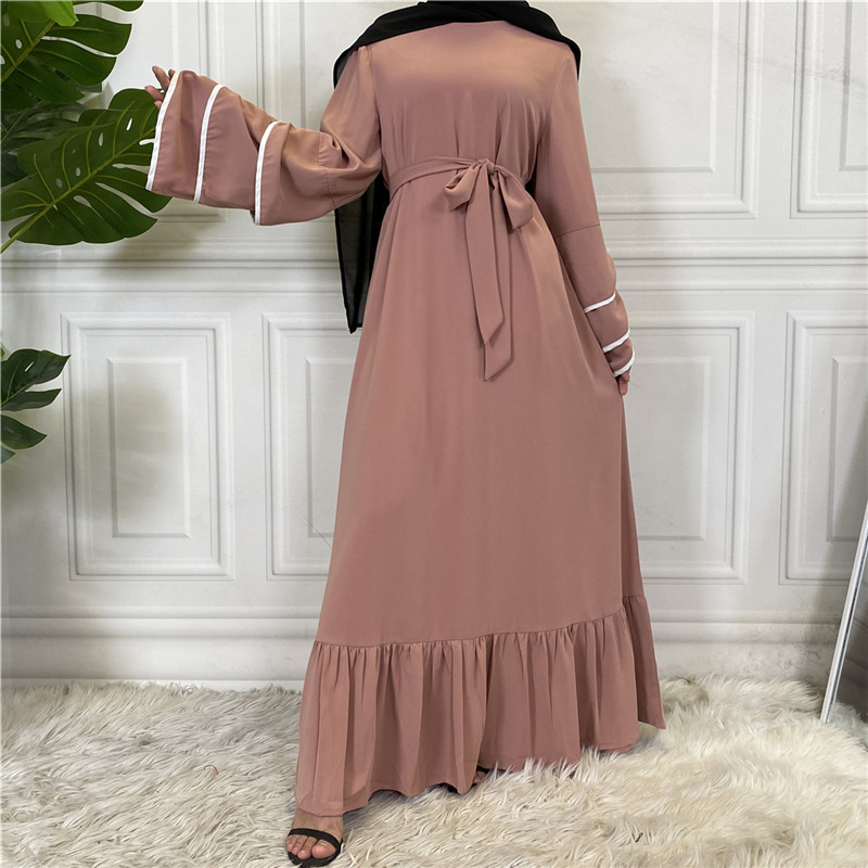 (CR002)MS025-MS044Single Piece Closed Abaya Pullover Robe Collection