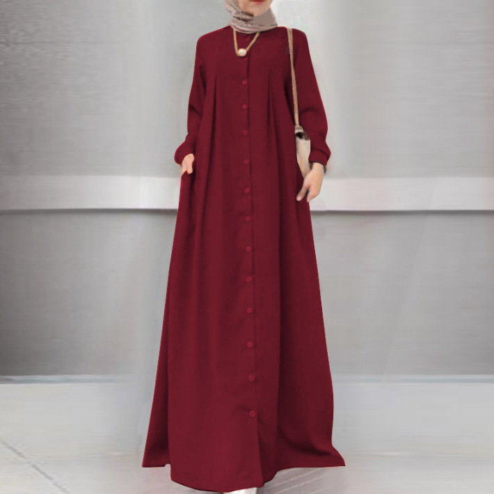 (CR008)MS238-MS299Single Piece Closed Abaya Pullover Robe Collection