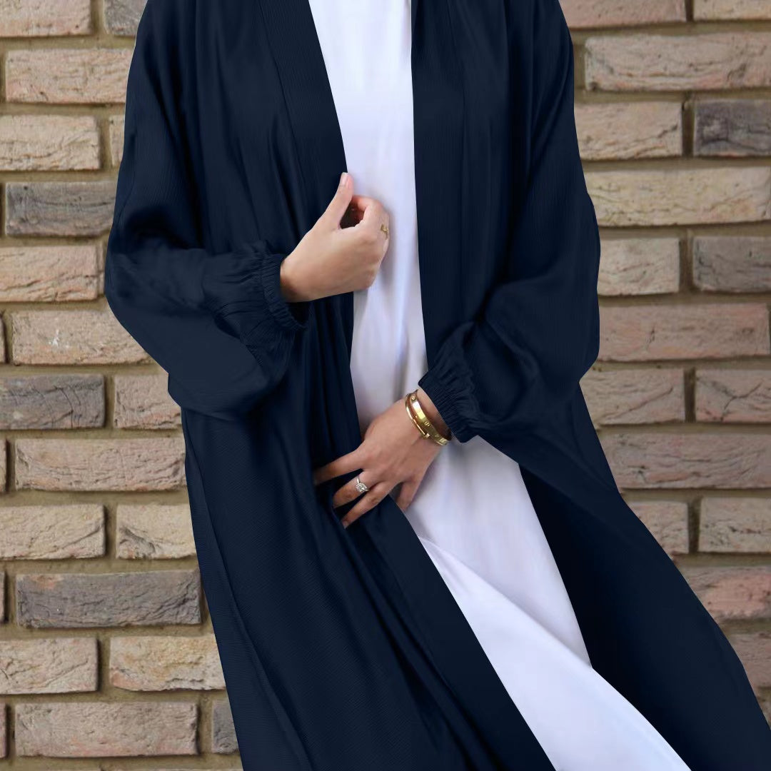 MS038#New solid color women's Robe