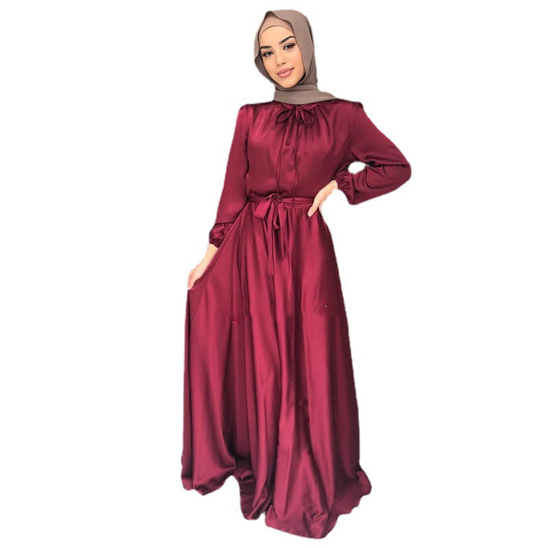 (CR001)MS010-MS025Single Piece Closed Abaya Pullover Robe Collection