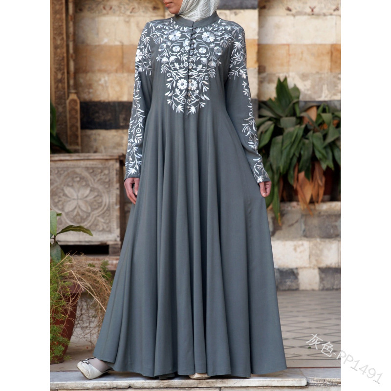 (CR006)MS157-MS226Single Piece Closed Abaya Pullover Robe Collection