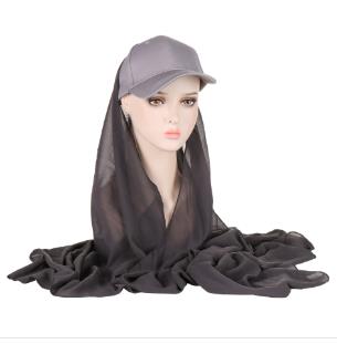 MZ104#Scarf and baseball cap one-piece two-piece set.